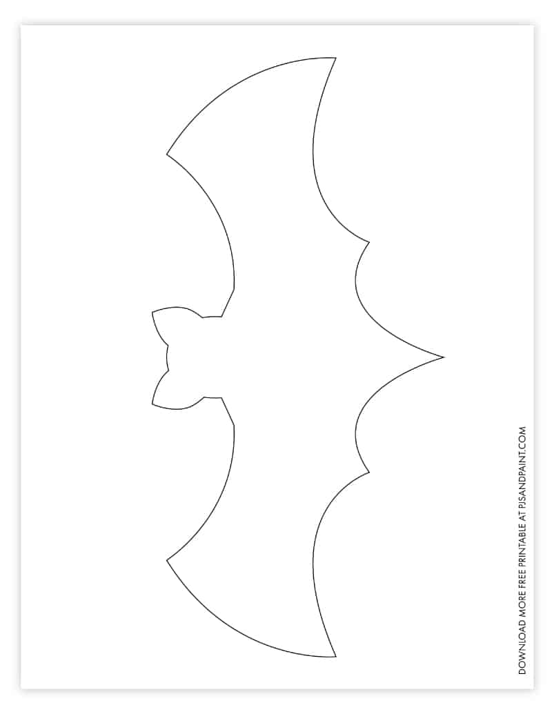 bat template printable