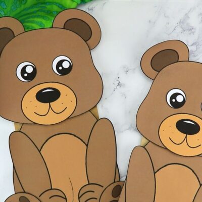 Free Printable Bear Paper Bag Puppet Template Simple Mom Project