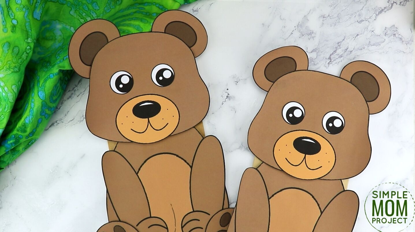 Free Printable Bear Paper Bag Puppet Template Simple Mom Project Free Printable Bear Paper Bag Puppet Template Simple Mom Project