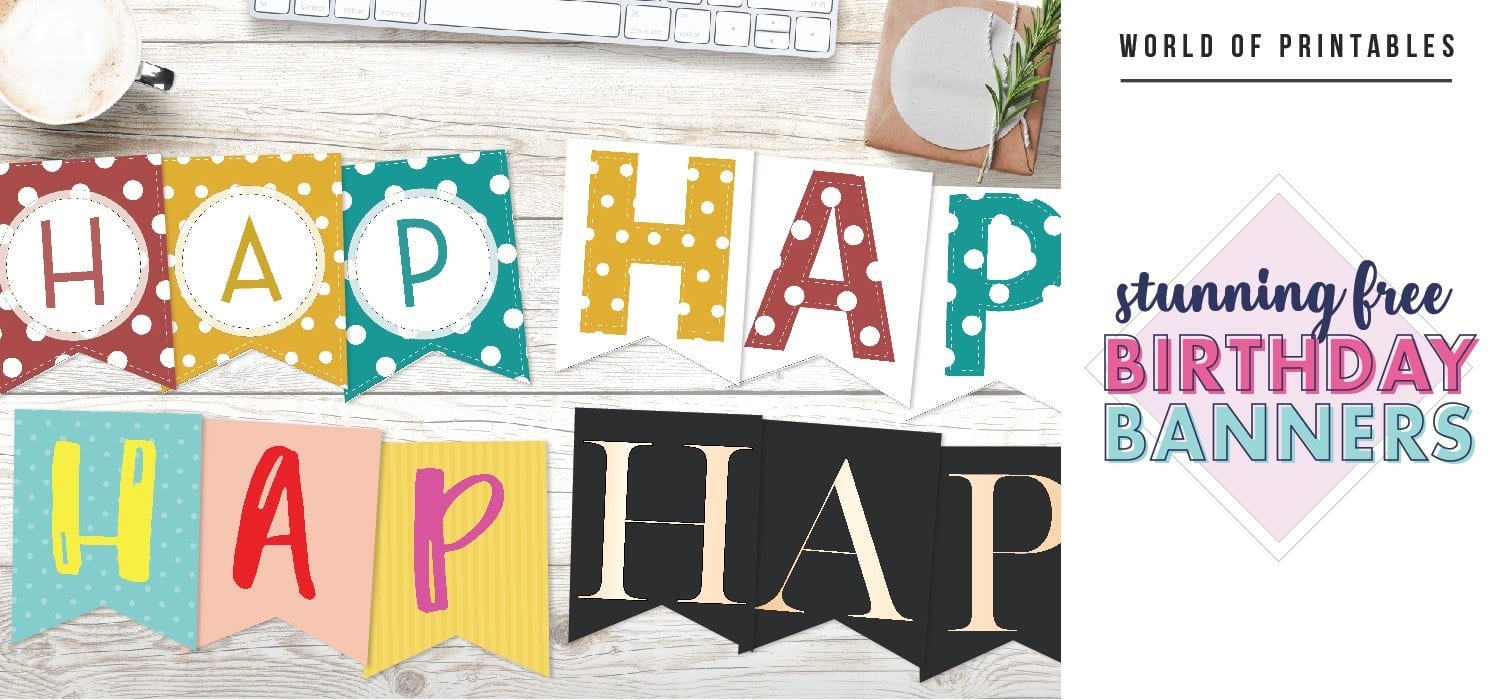 Free Printable Birthday Banner Ideas For All Ages World Of Printables Free Printable Birthday Banner Ideas For All Ages World Of Printables