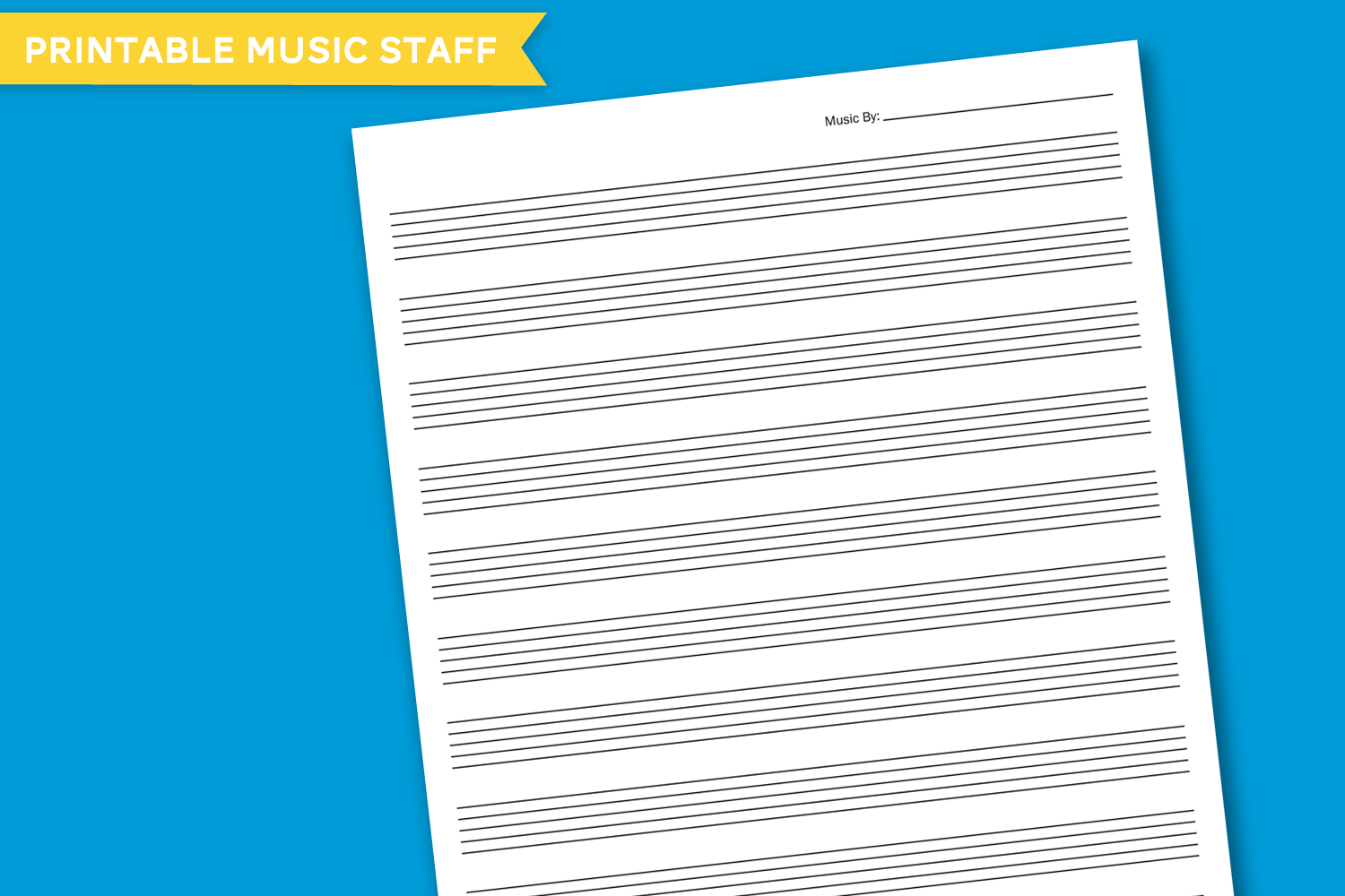 Free Printable Blank Music Staff Paper Download At Paging Supermom