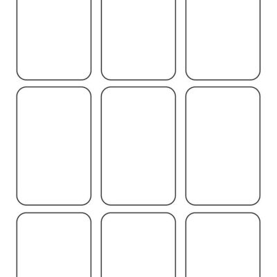 Free Printable Blank Trading Card Template PDF