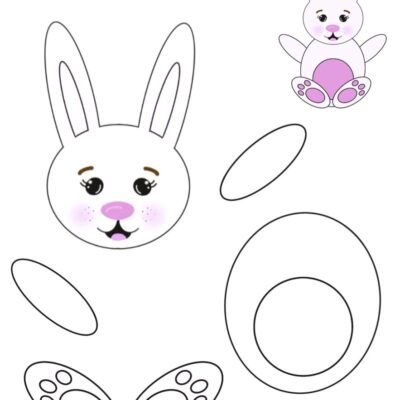Free Printable Build A Bunny Craft For Kids