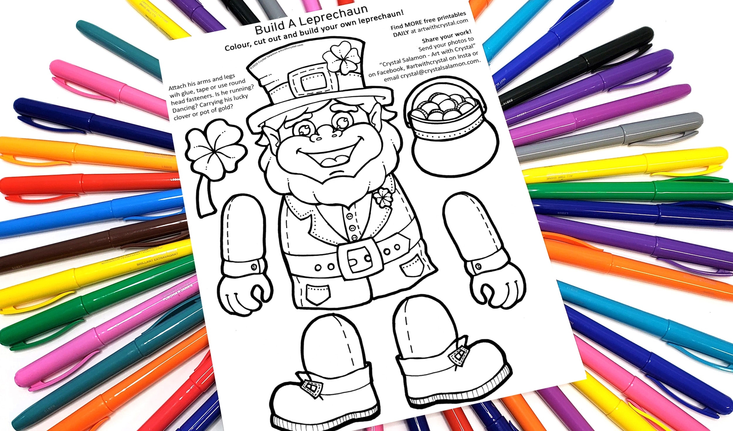 leprechaun printable template