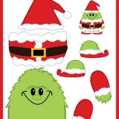 Free Printable Build The Grinch Paper Template Christmas Craft