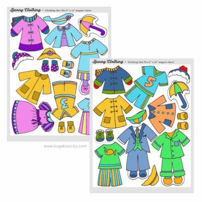 Free Printable Bunny Paper Dolls Crafting Cheerfully