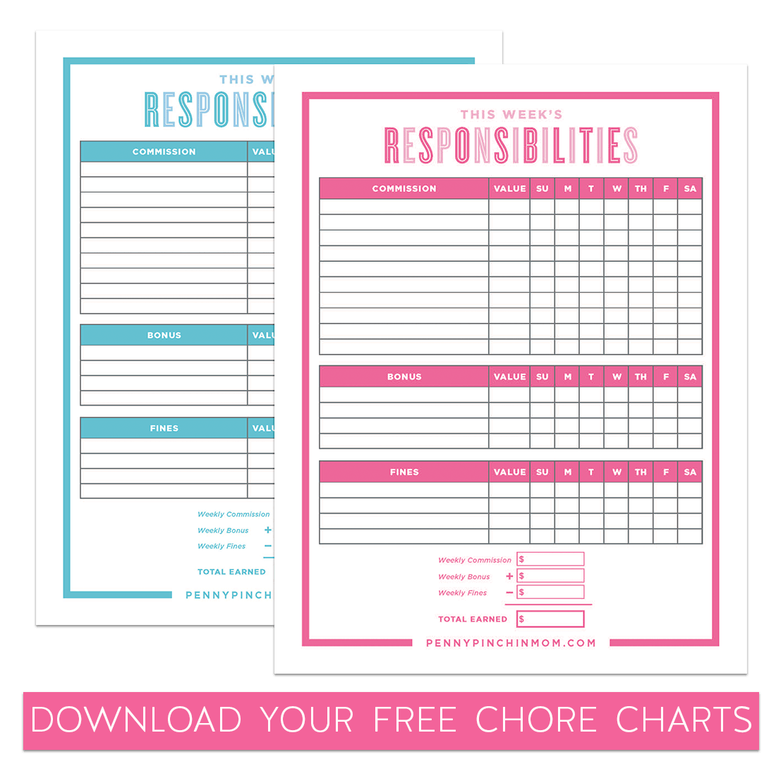 Free Printable Chore Chart For Kids Of All Ages Penny Pinchin Mom Free Printable Chore Chart For Kids Of All Ages Penny Pinchin Mom