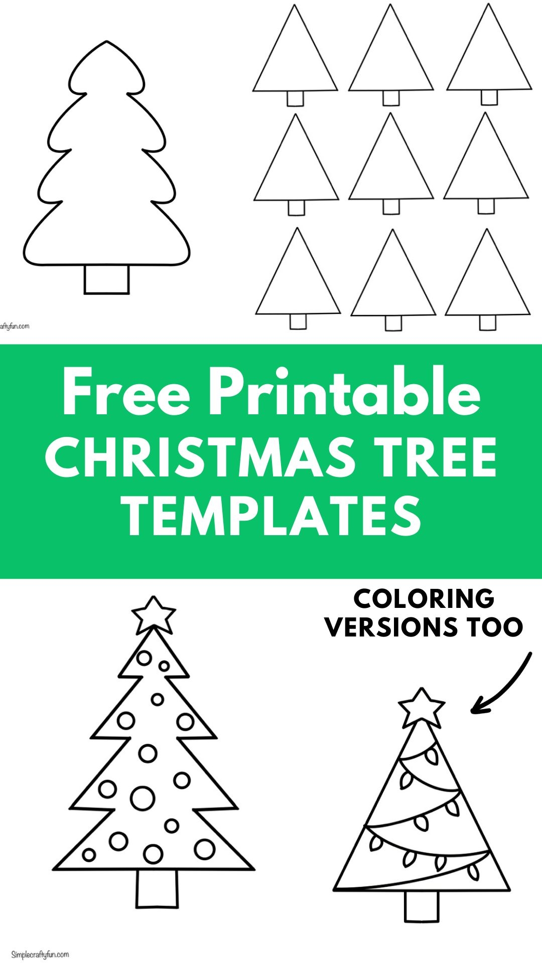 free xmas tree template printable free xmas tree template printable