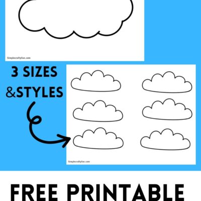 Free Printable Cloud Template Shapes