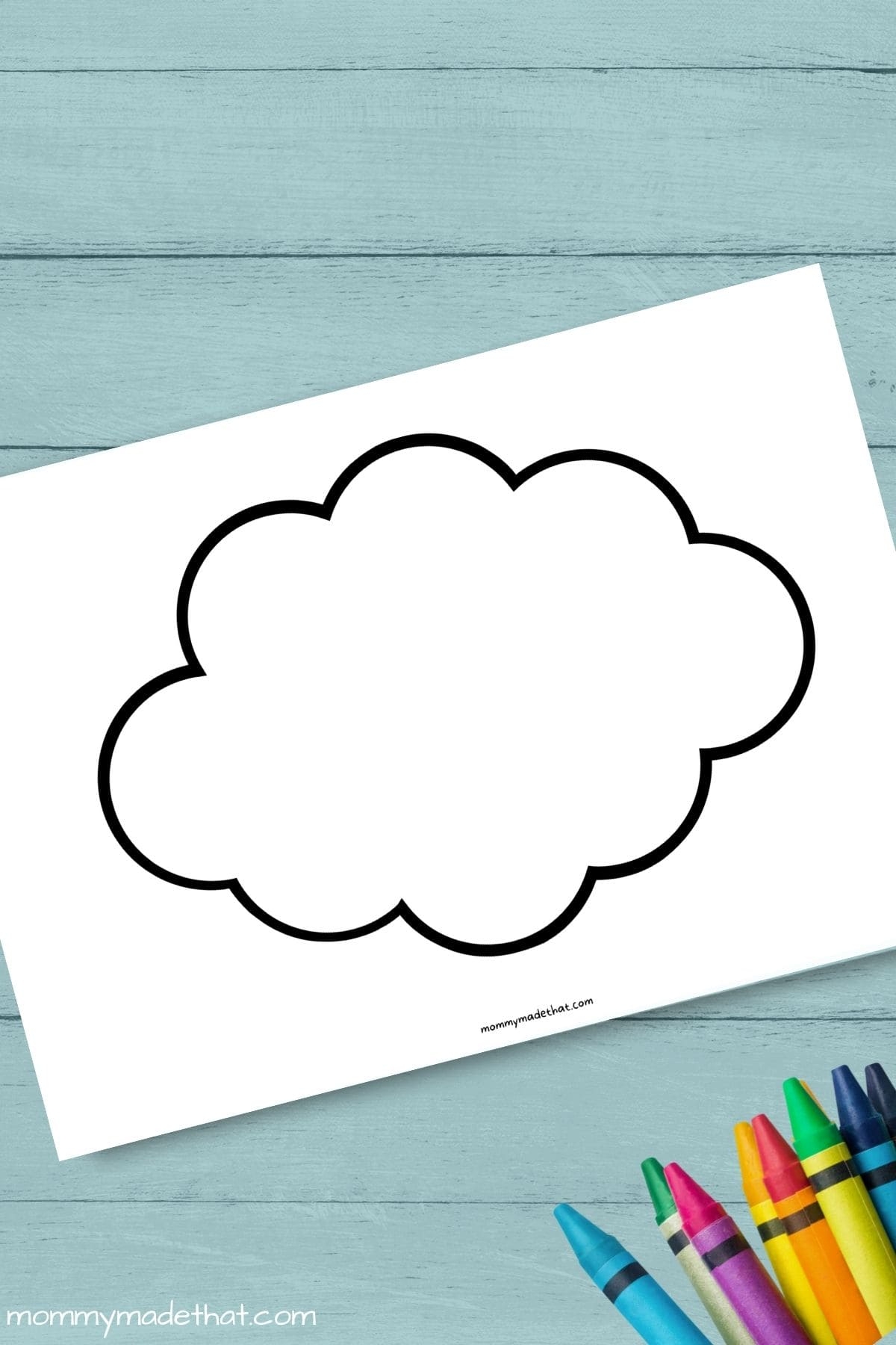 cloud printable template cloud printable template