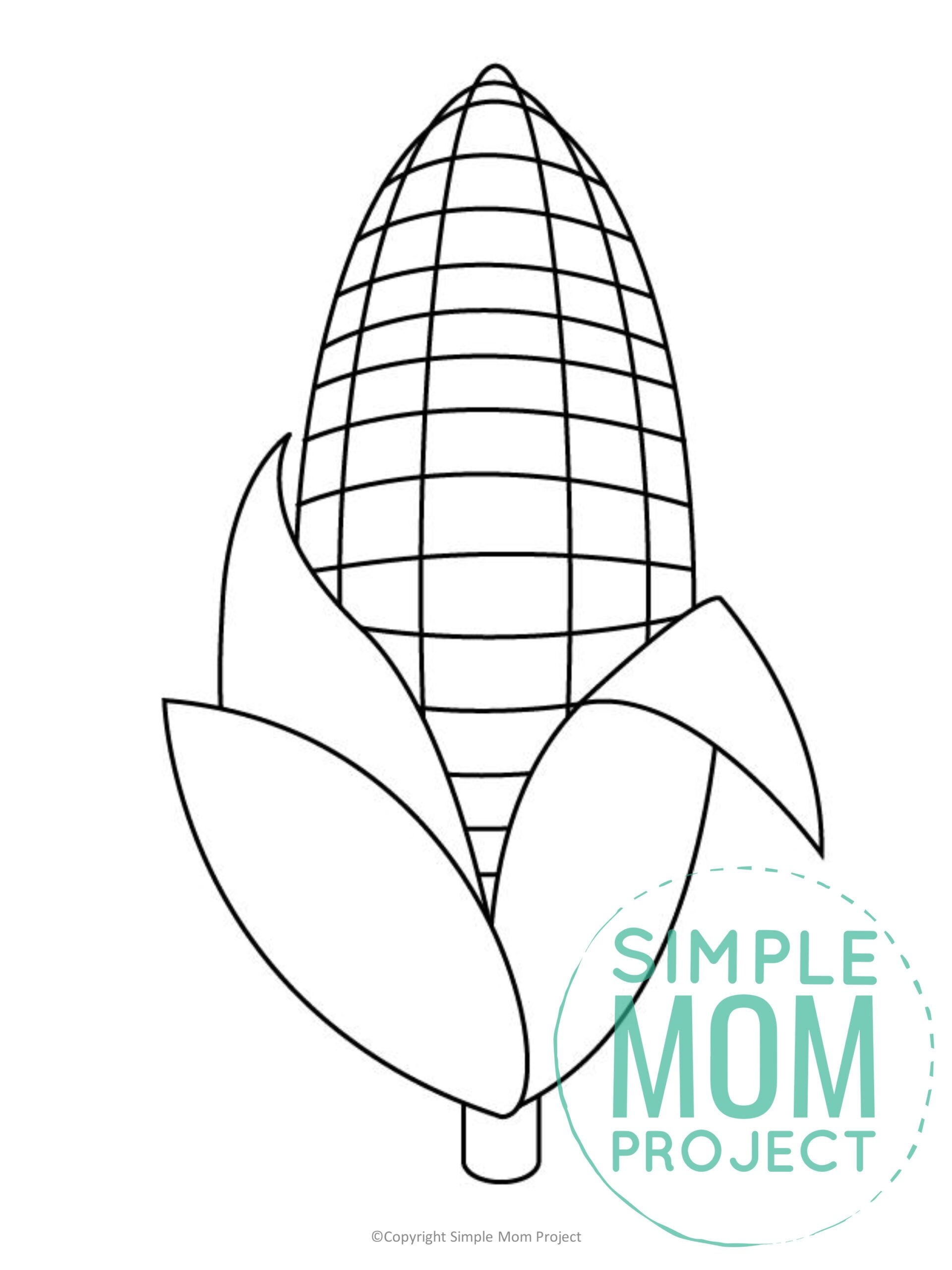 Free Printable Corn Template Simple Mom Project Free Printable Corn Template Simple Mom Project