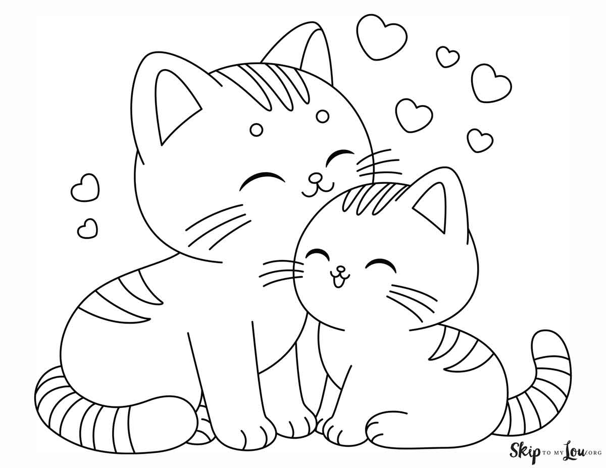 Free Printable Cute Kitten Coloring Pages Skip To My Lou Free Printable Cute Kitten Coloring Pages Skip To My Lou