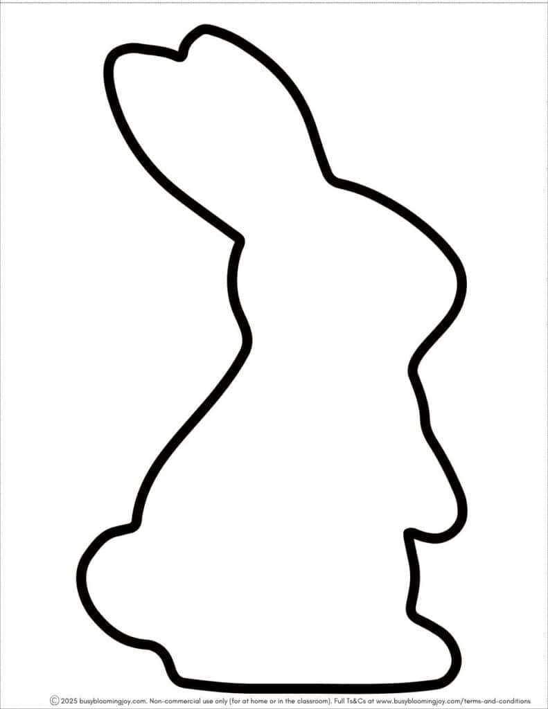 free printable bunny template