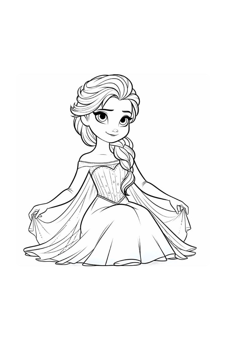 Free Printable Elsa Frozen Coloring Page Clipart For Kids And Adults Disney Princess Free Printable Elsa Frozen Coloring Page Clipart For Kids And Adults Disney Princess