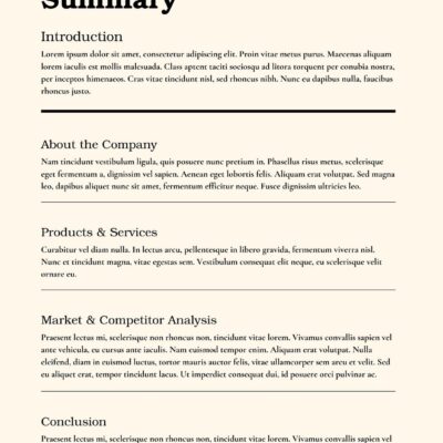 Free Printable Executive Summary Templates Canva