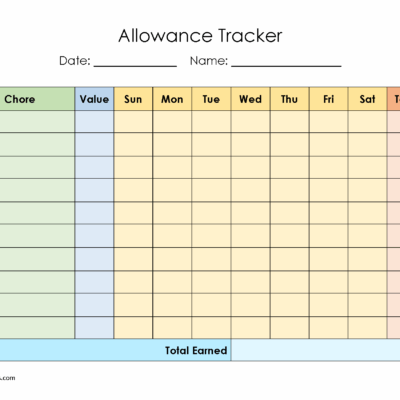 FREE Printable Family Chore Chart Many Templates Are Available