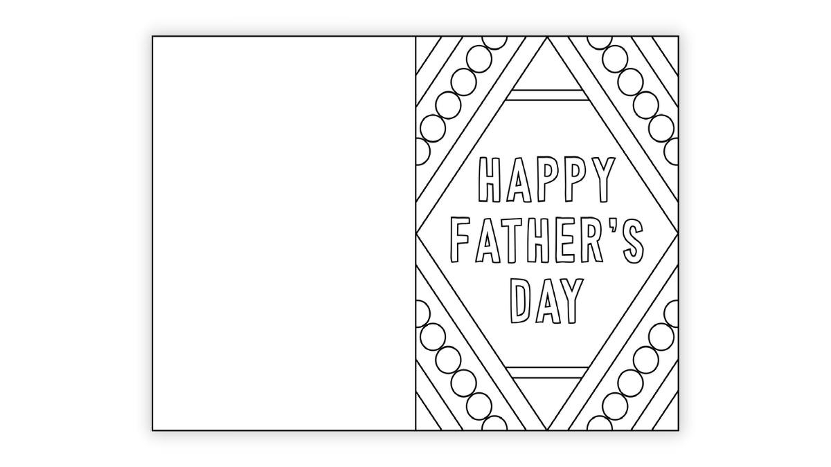Free Printable Father s Day Card To Color The Craft at Home Family Free Printable Father s Day Card To Color The Craft at Home Family