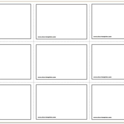Free Printable Flash Cards Template