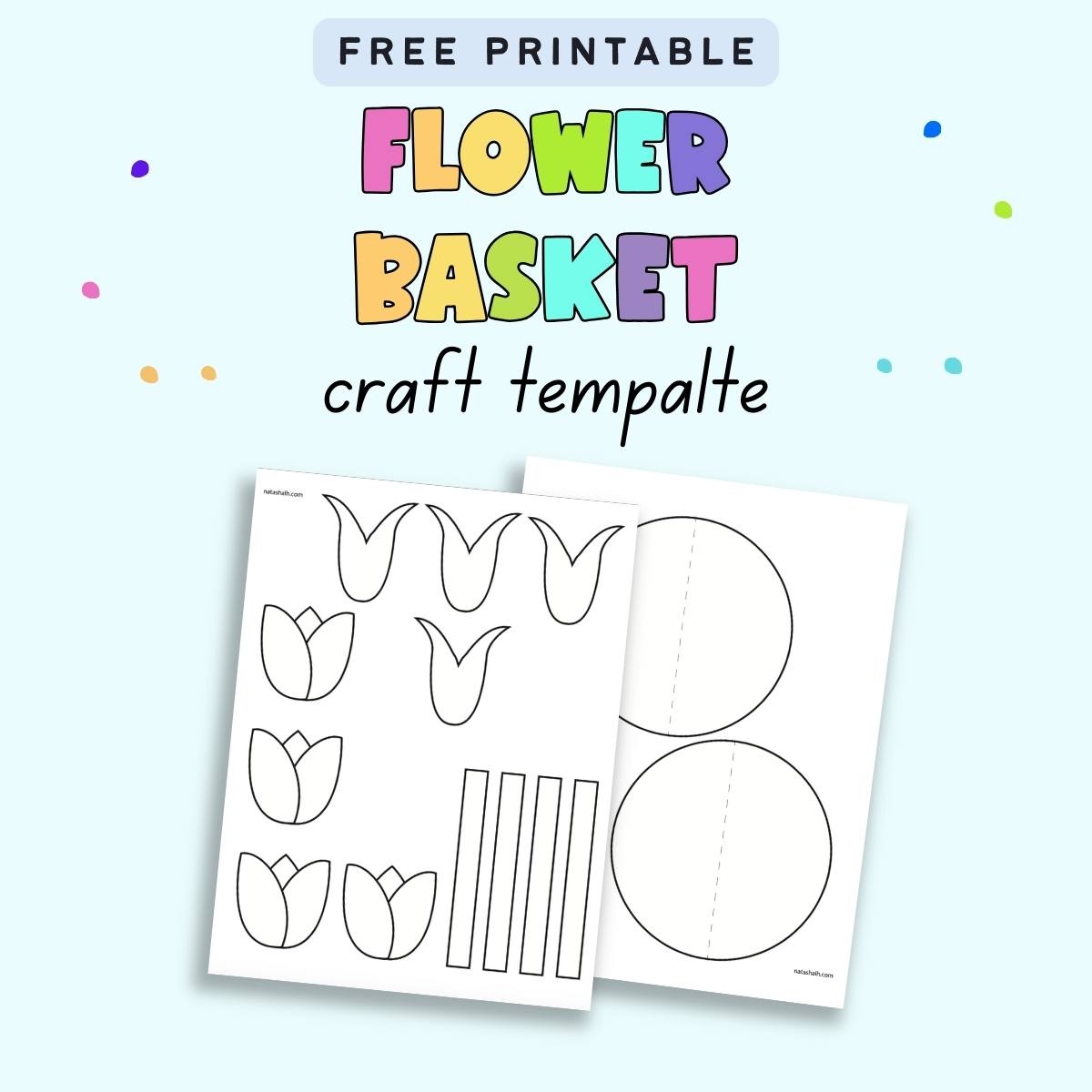 basket printable template basket printable template
