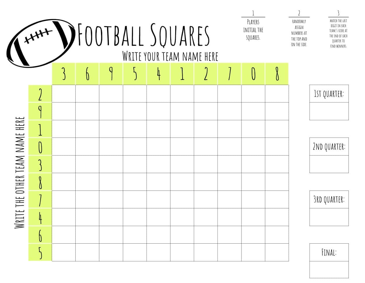 Free Printable Football Squares Template Lamberts Lately Free Printable Football Squares Template Lamberts Lately