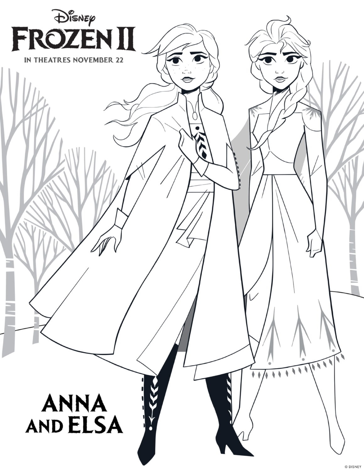 frozen printable coloring pages
