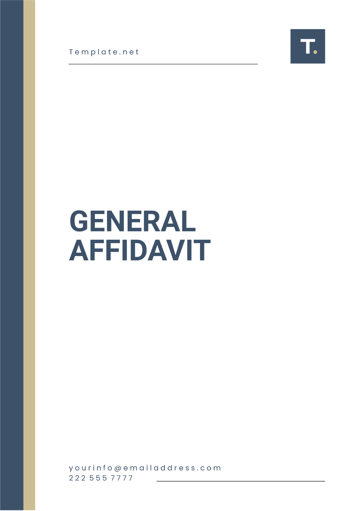 free printable affidavit template