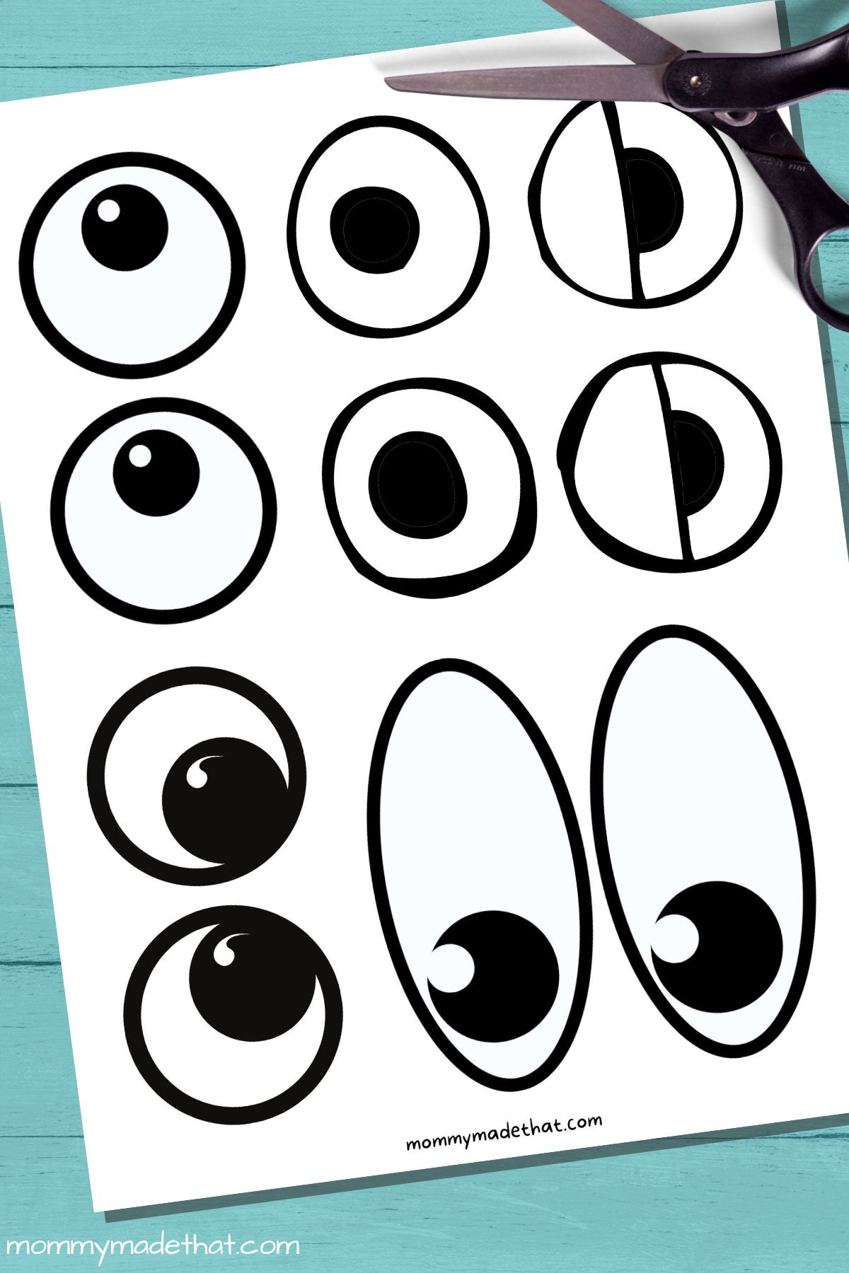 Free Printable Googly Eyes Tons Of Sizes  Free Printable Googly Eyes Tons Of Sizes