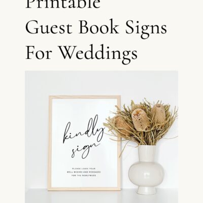 Free Printable Guest Book Signs For Weddings