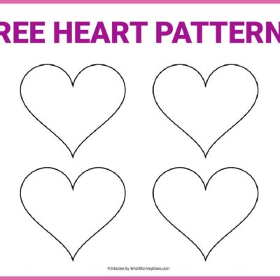 Free Printable Heart Templates 9 Large Medium Small Stencils To Cut Out What Mommy Does