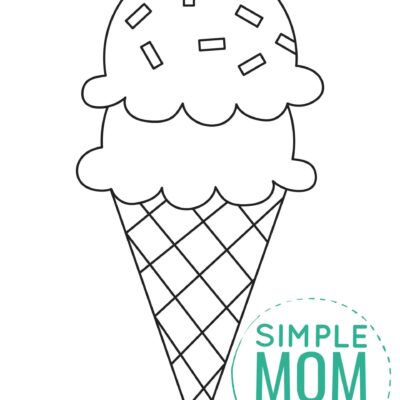Free Printable Ice Cream Template Simple Mom Project
