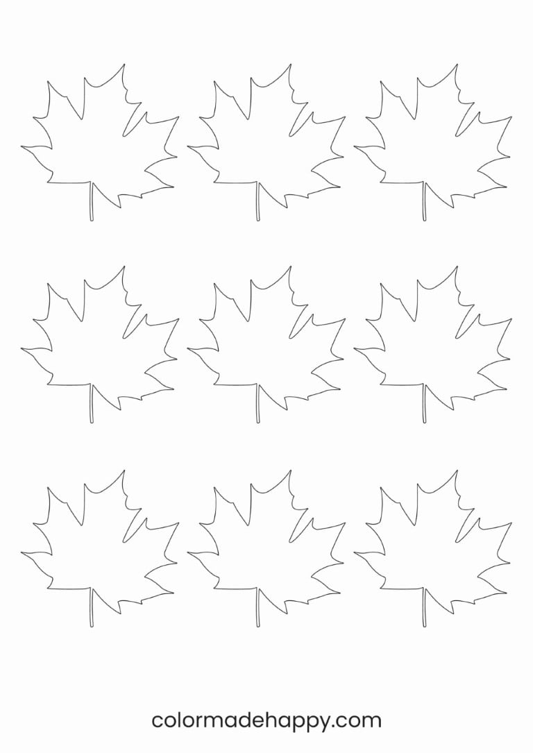 Free Printable Leaf Template