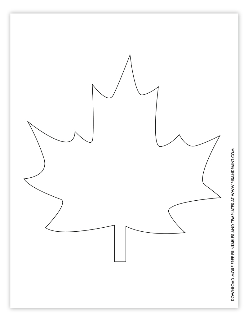 printable leaf template