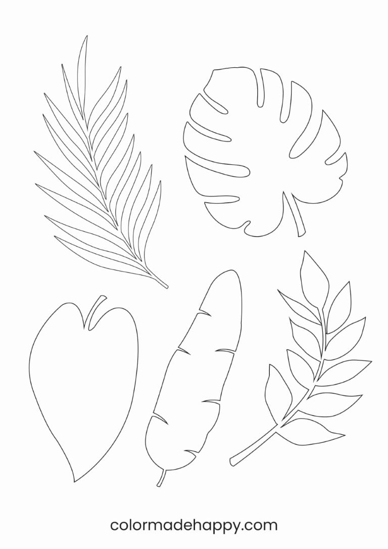 large leaf template printable