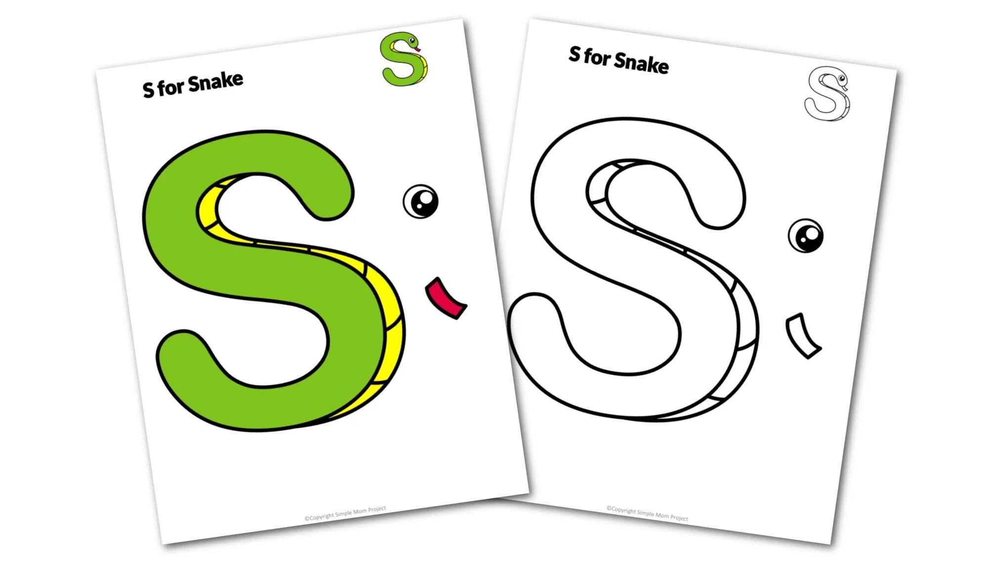 letter s template printable