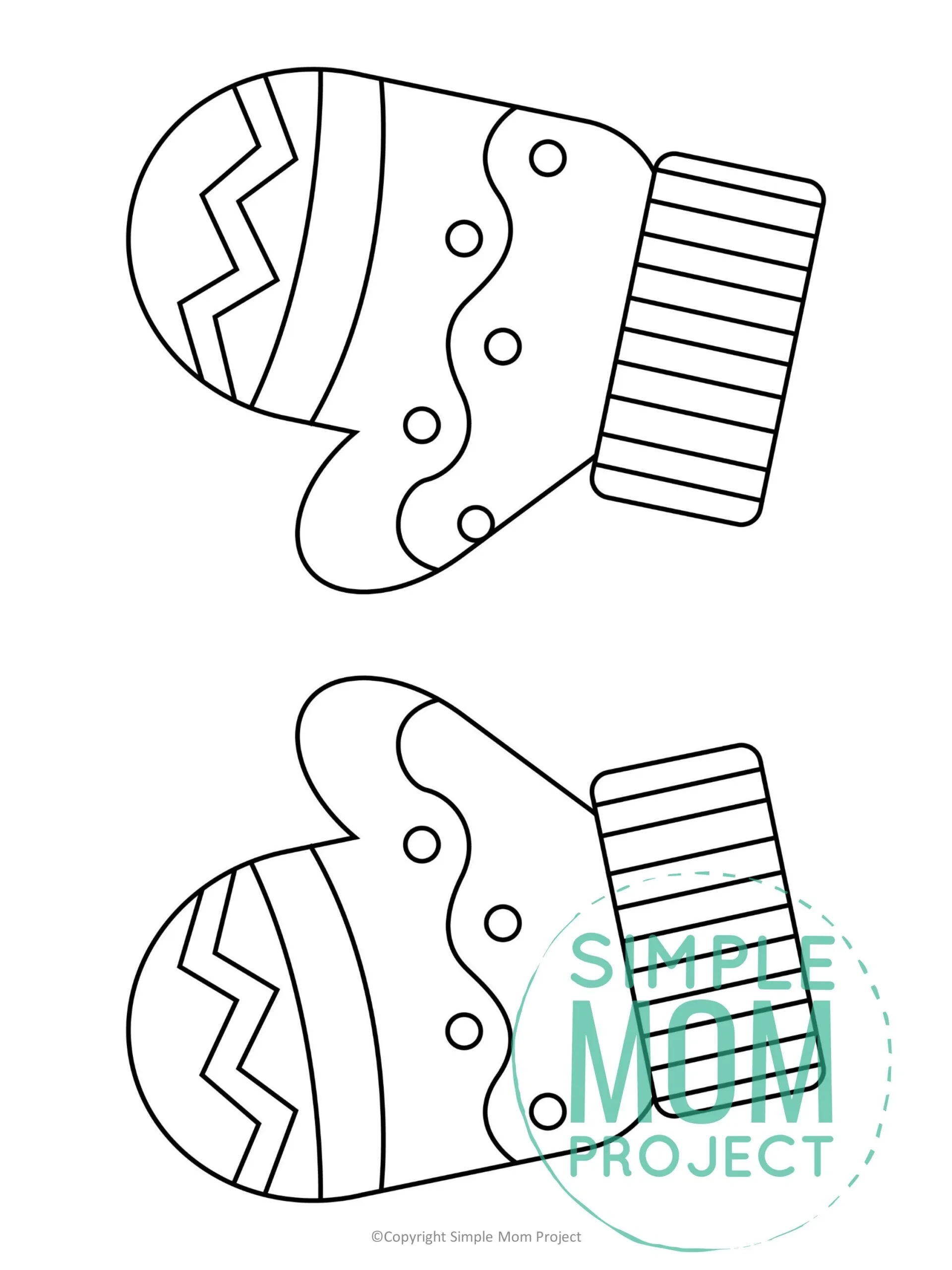 printable mitten template