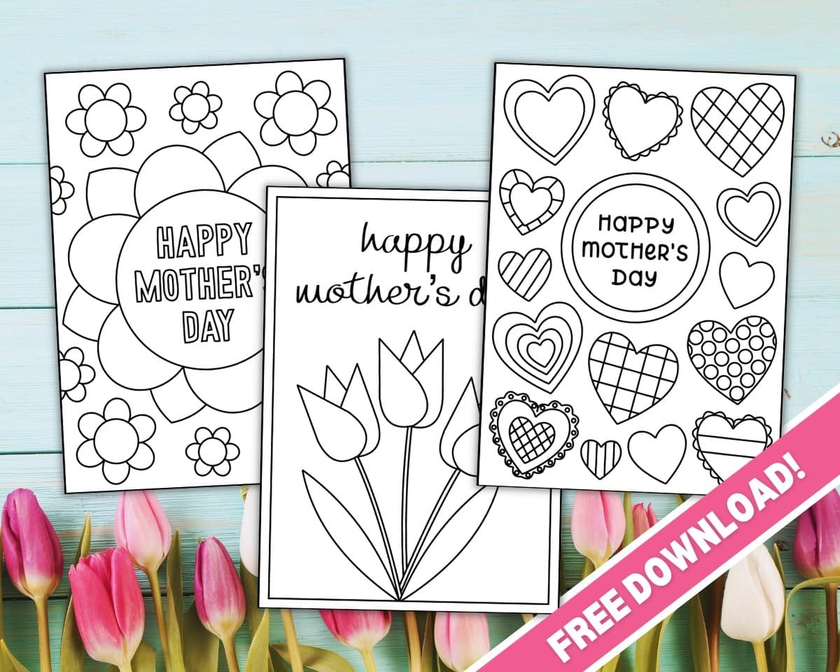 Free Printable Mother s Day Coloring Cards The Craft at Home Family Free Printable Mother s Day Coloring Cards The Craft at Home Family