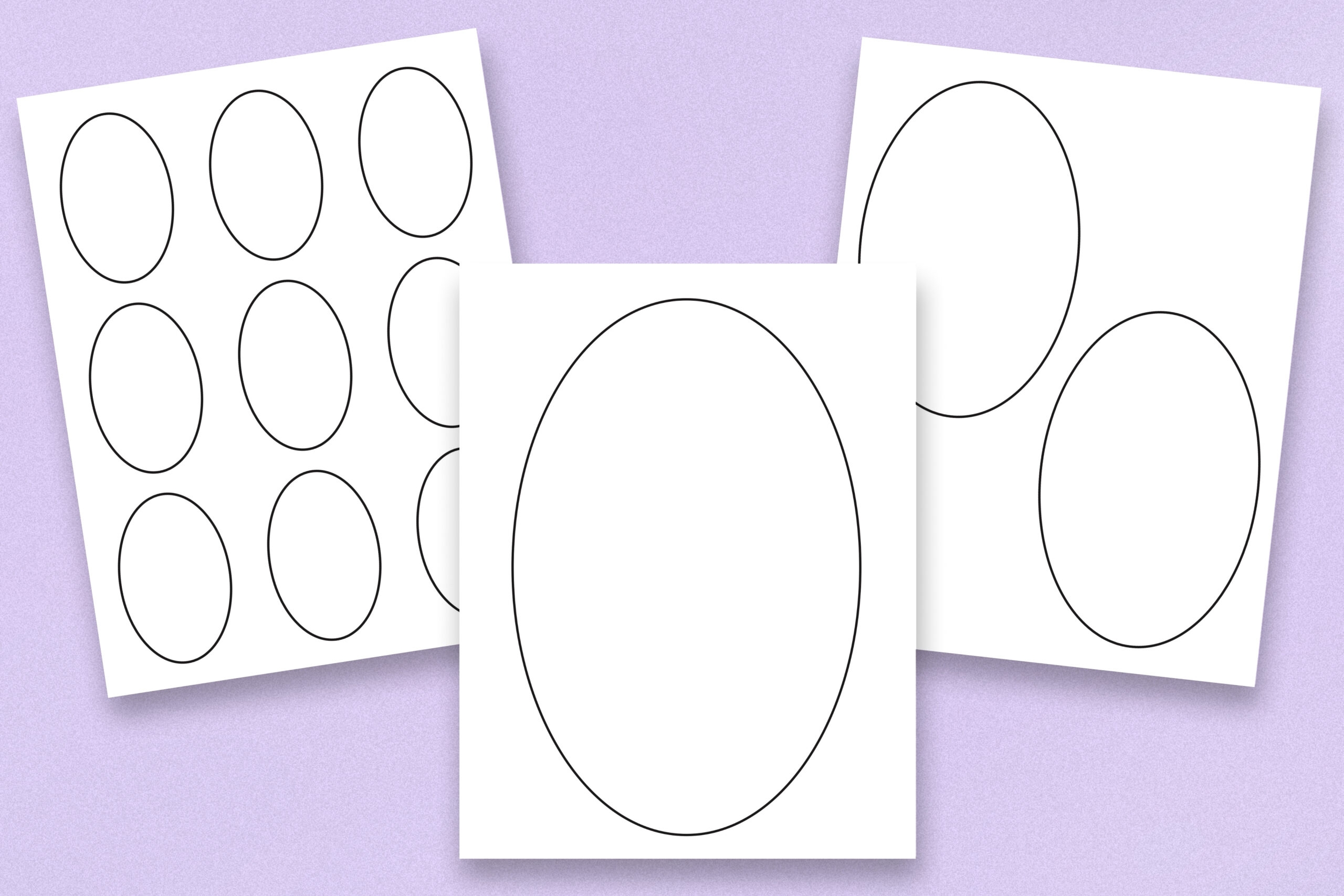 printable oval template printable oval template