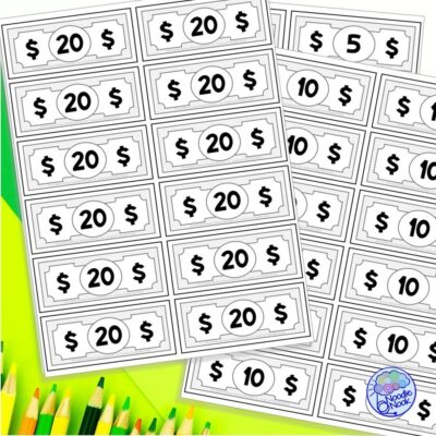 FREE Printable Play Money for Math In The Classroom