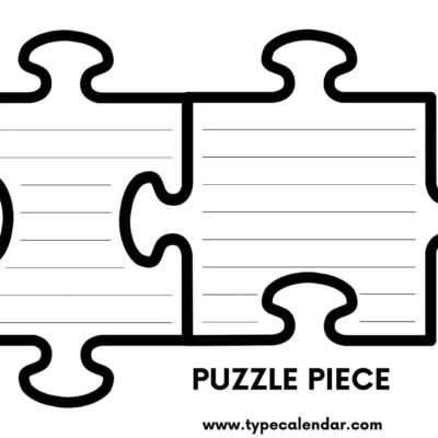 Free Printable Puzzle Piece Templates PDF 4 12 24 Piece