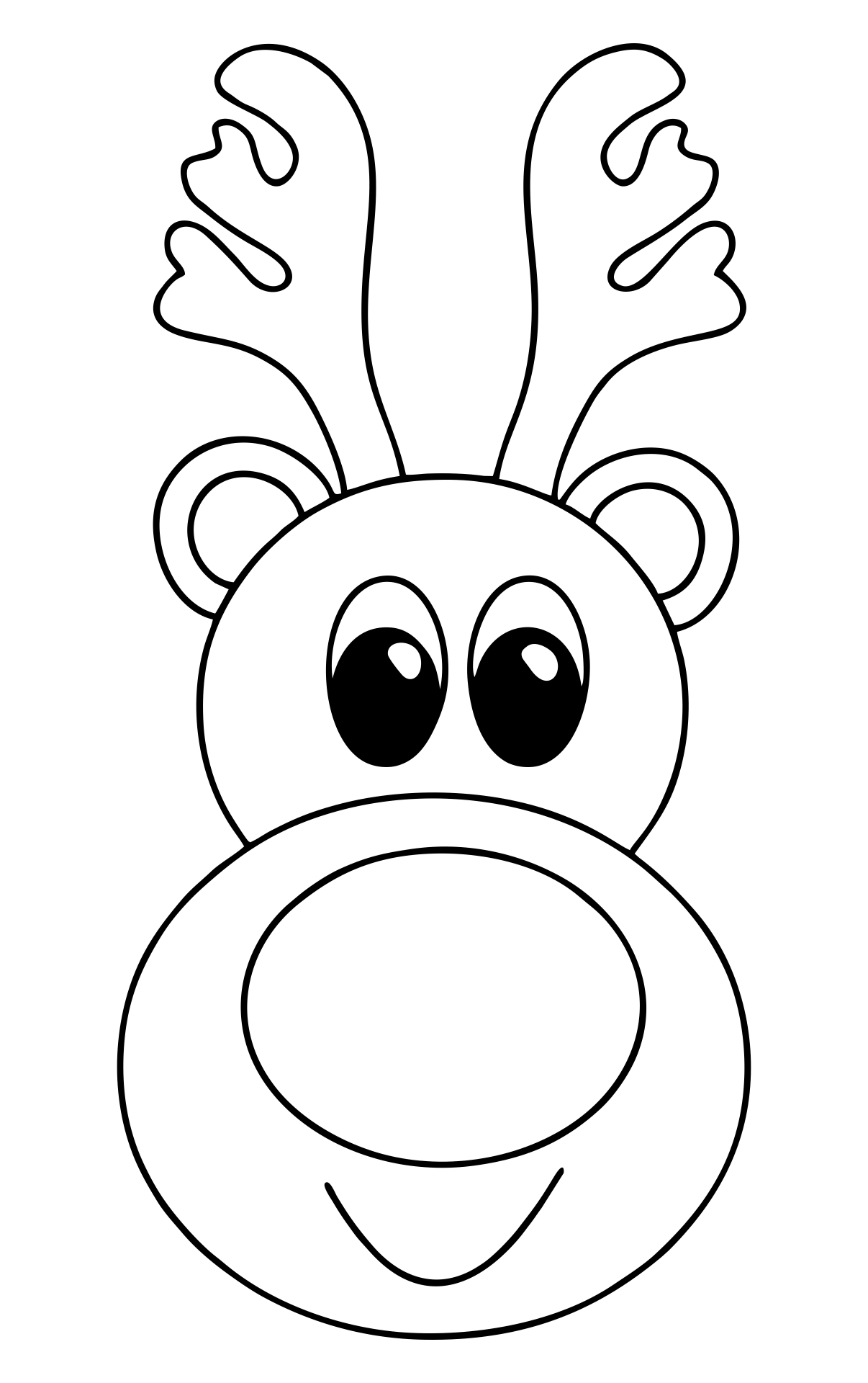reindeer template printable reindeer template printable
