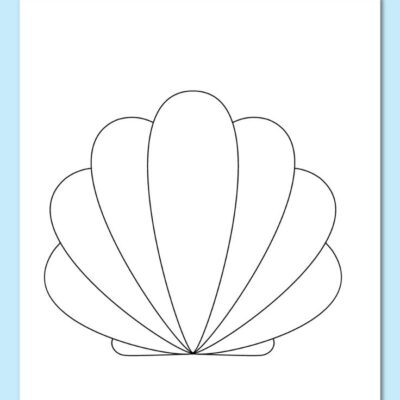 Free Printable Seashell Template