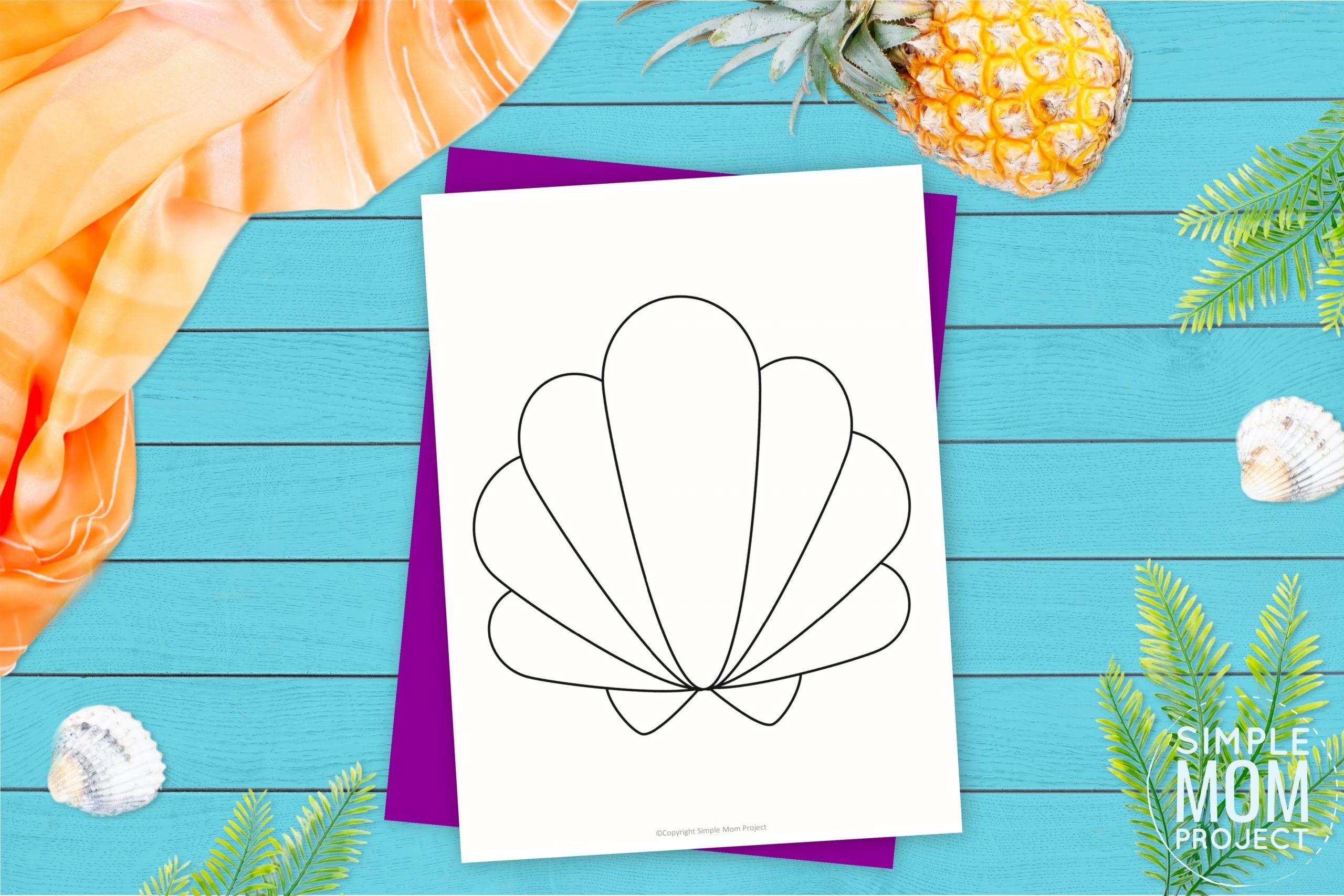Free Printable Seashell Template Simple Mom Project Free Printable Seashell Template Simple Mom Project