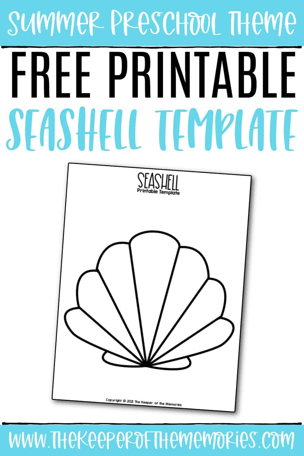 Free Printable Seashell Template The Keeper Of The Memories Free Printable Seashell Template The Keeper Of The Memories