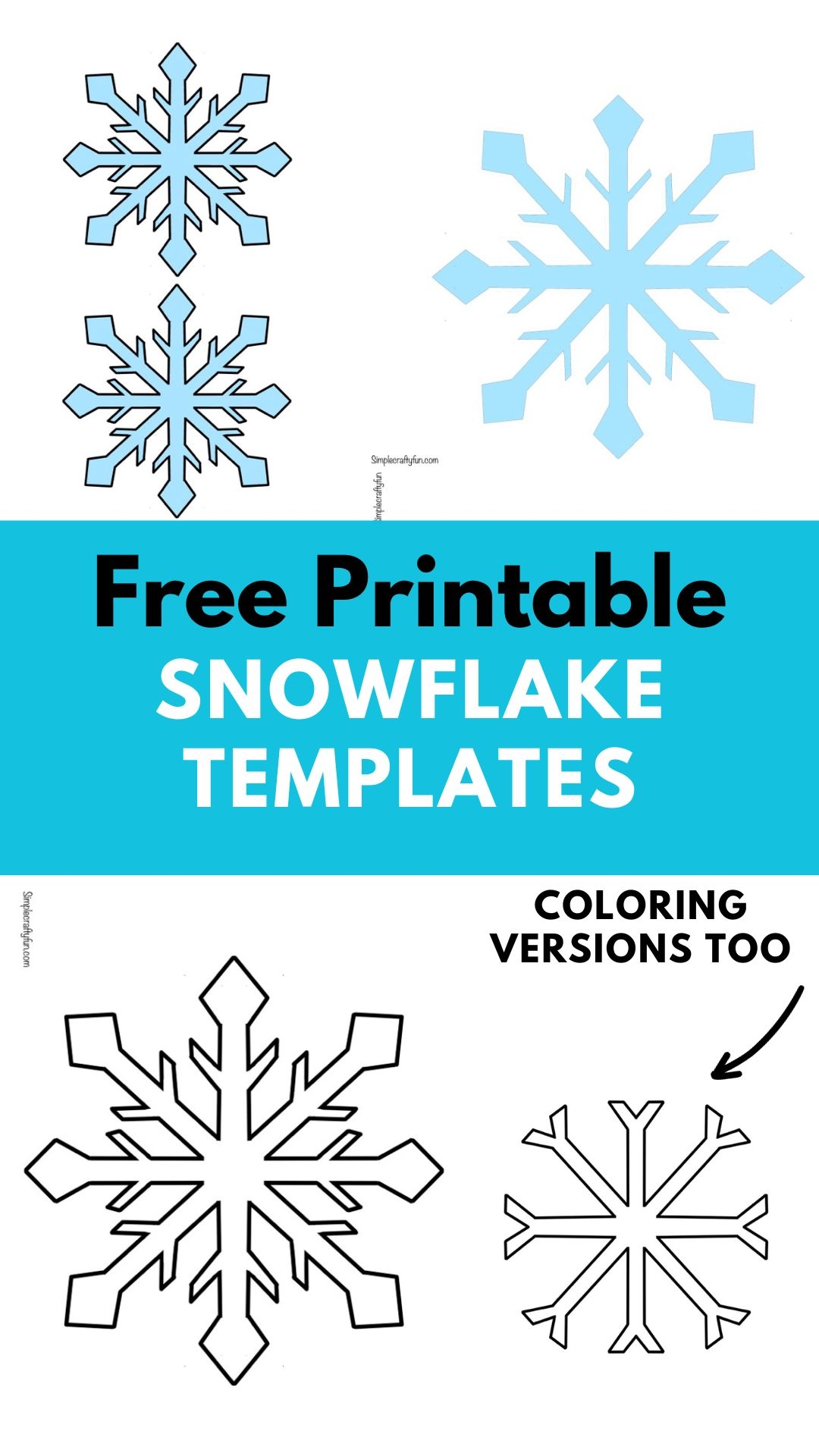 printable snowflake templates printable snowflake templates