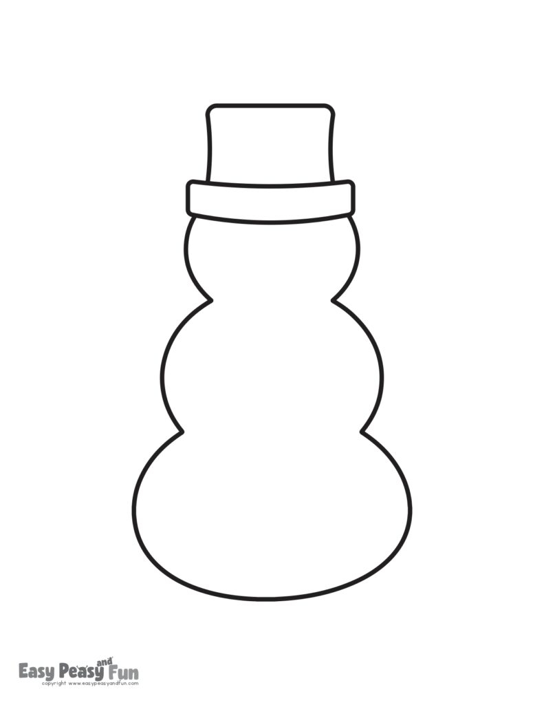 printable snowman template free