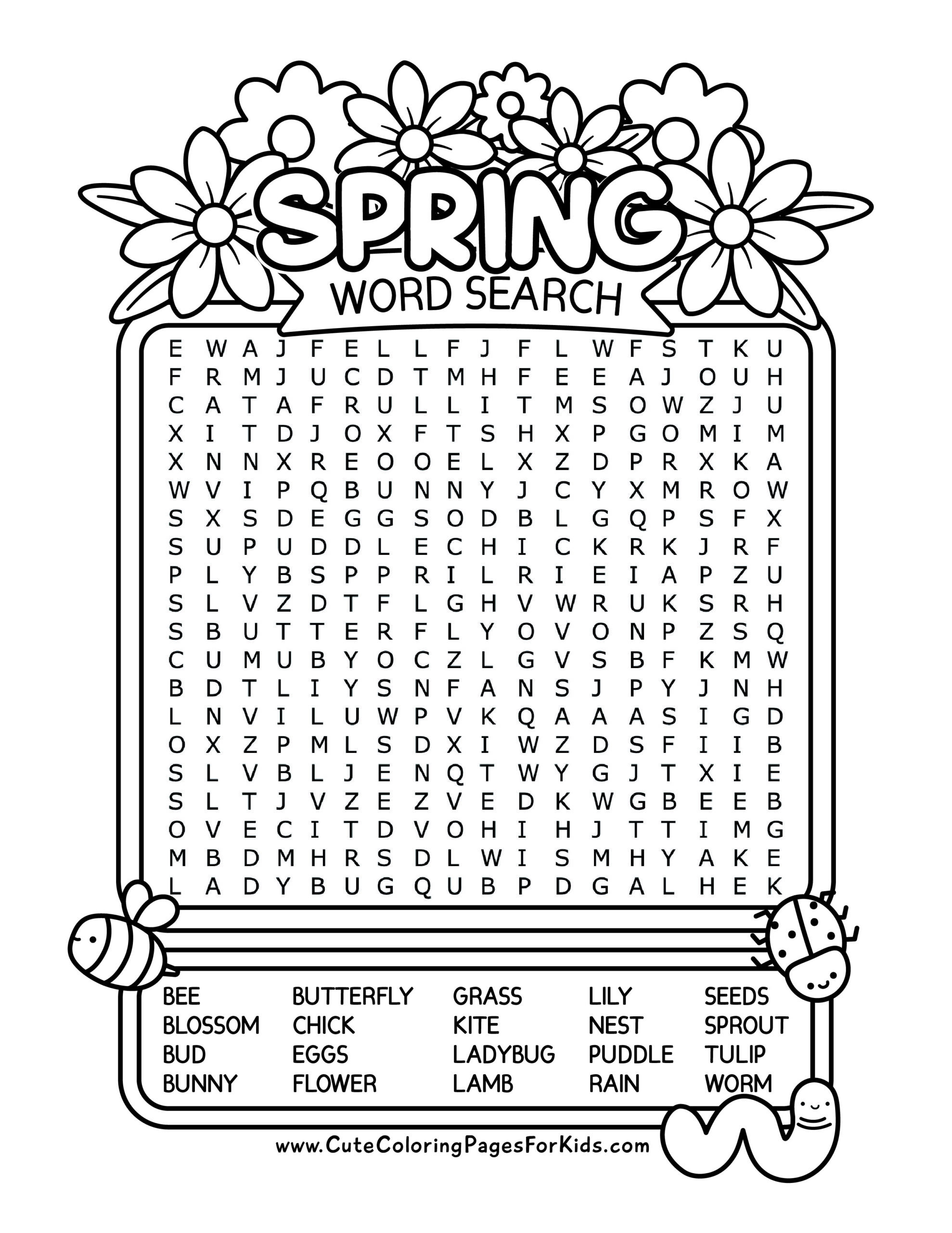 word search for kids printable word search for kids printable