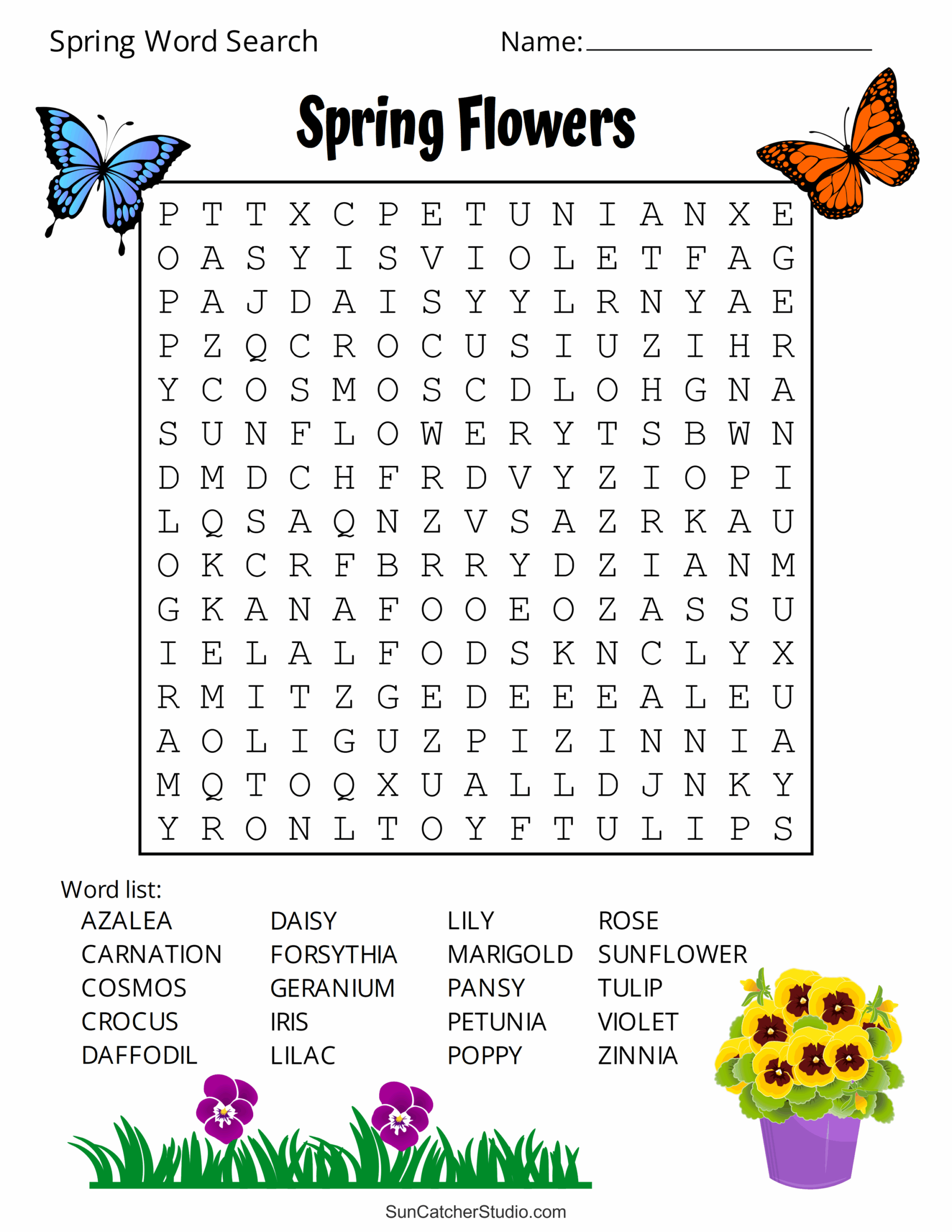 Free Printable Spring Word Search Puzzles Free Printables Monograms Design Tools Patterns DIY Projects Free Printable Spring Word Search Puzzles Free Printables Monograms Design Tools Patterns DIY Projects