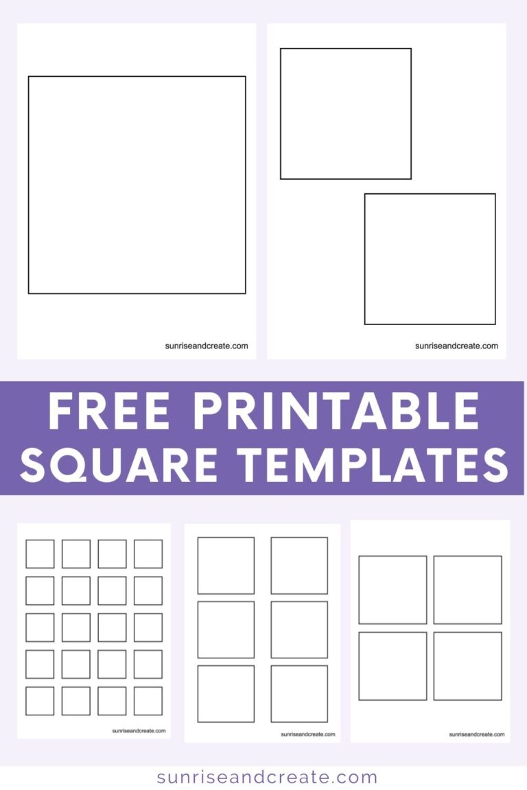 square template printable