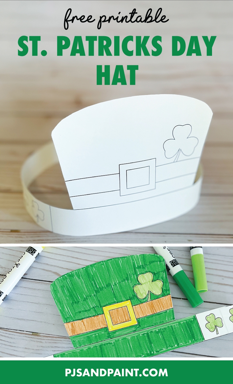 Free Printable St Patrick s Day Hat Pjs And Paint