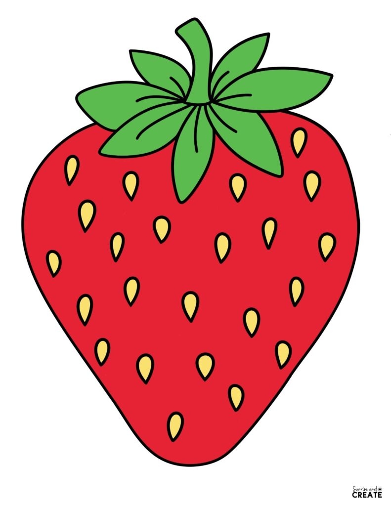 Free Printable Strawberry Templates